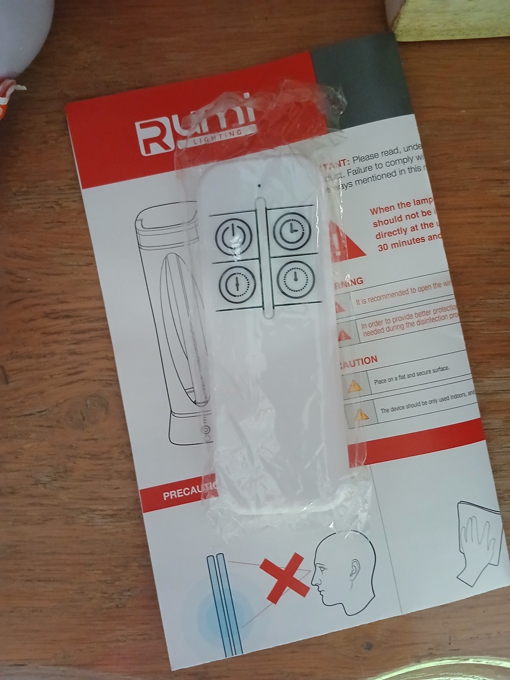 Rumi White Remote Control -remote only